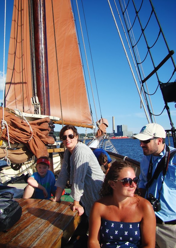The Citizens Advisory Committee lead an educational sail in New Haven Harbor, as a part of a project to promote the Sound Vision Action Plan with a tour to seven ports.