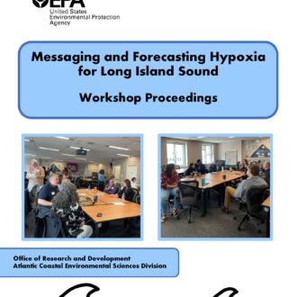 cover image of the Messaging and Forecasting Hypoxia for Long Island Sound Workshop Proceedings report. The workshop was held May 23, 2023