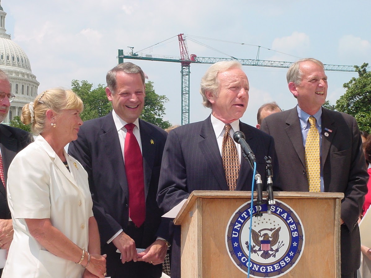 U.S. Senator Joe Lieberman speaking at a 2010 press conference in Washington, D.C. Photo is from the lisp archive