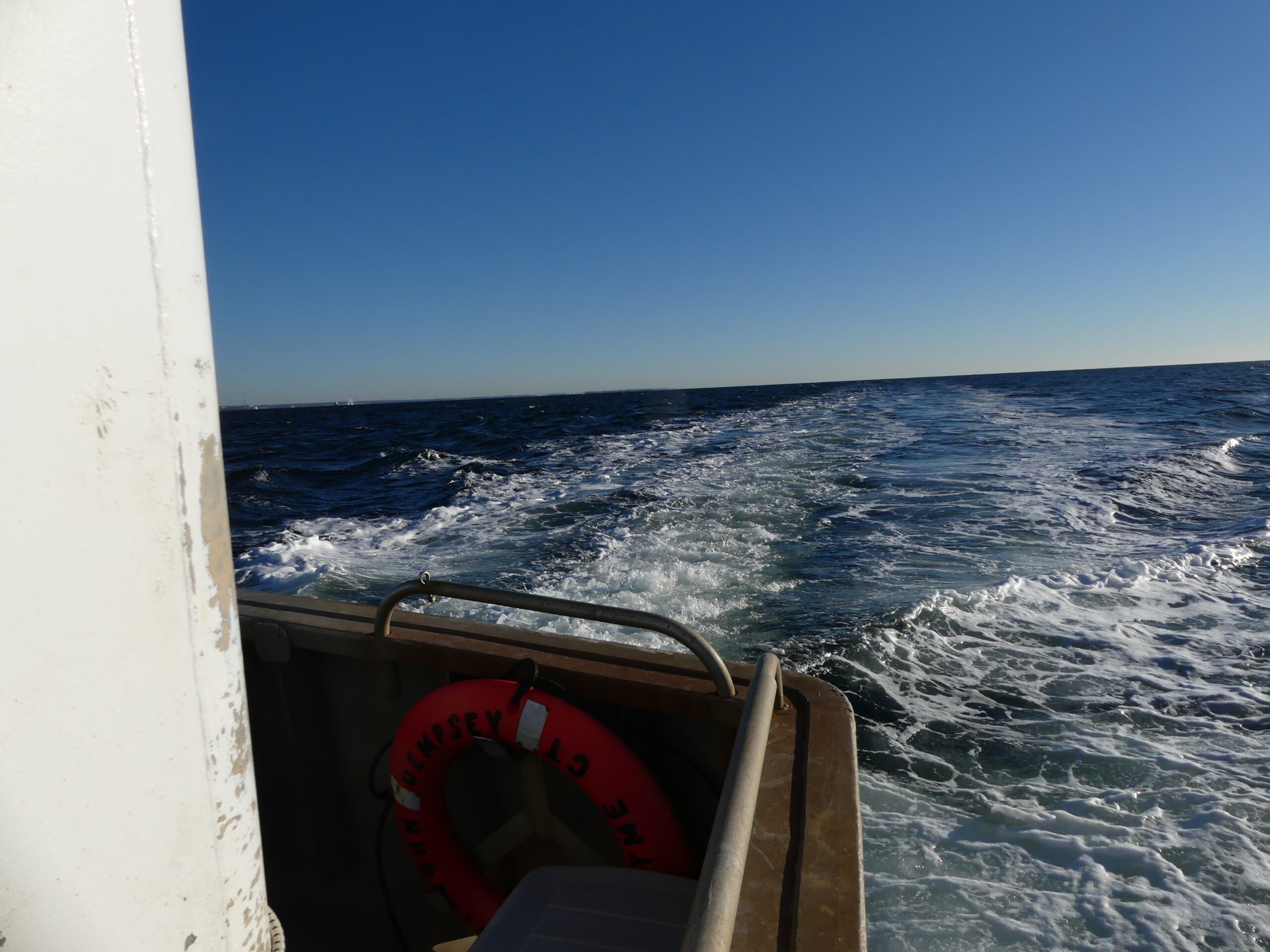 Long Island Sound from the back of the RV John Dempsey. LIS Partnership Photo