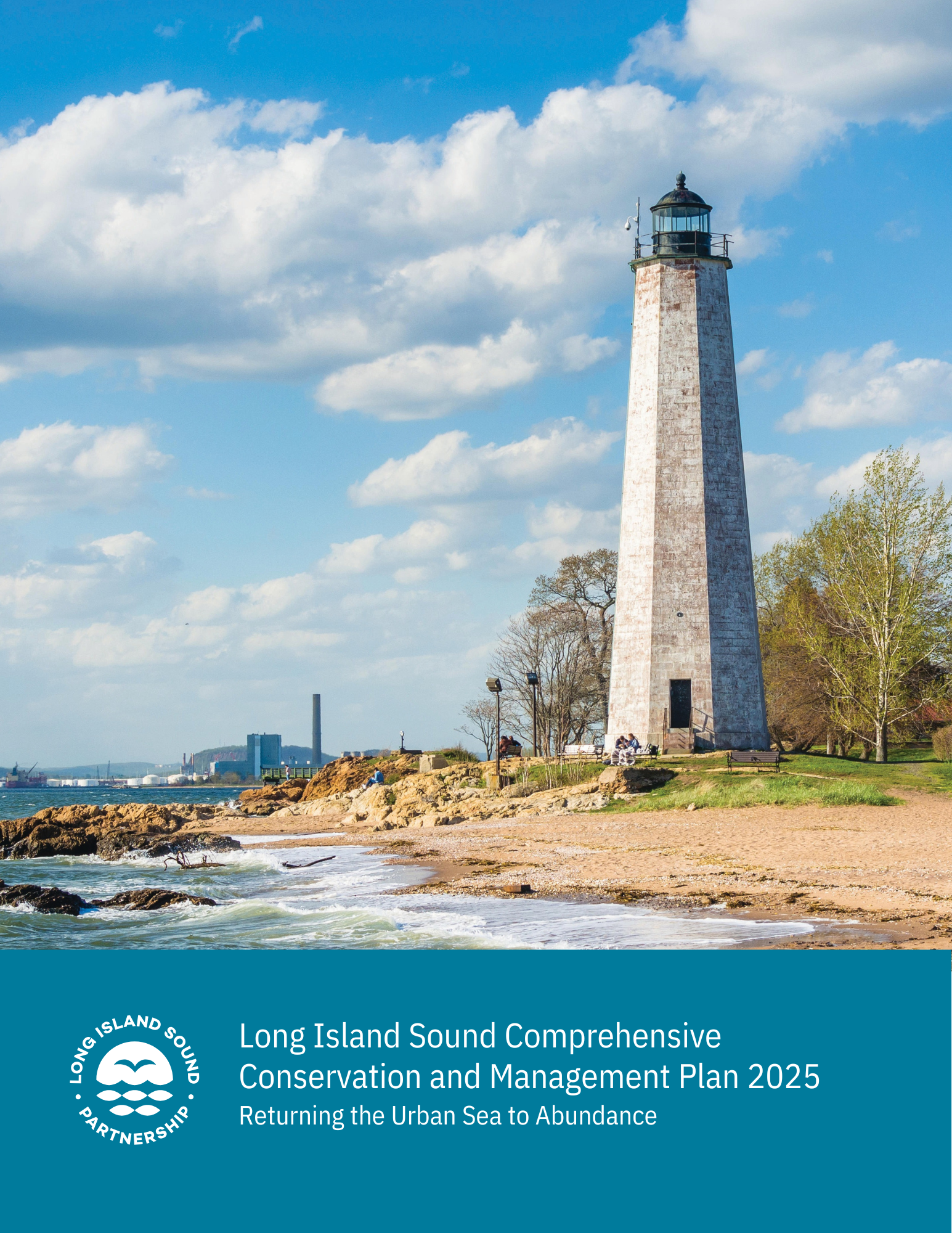 Cover of 2025 Comprehensive Conservation and Management Plan with photo of the New Haven library