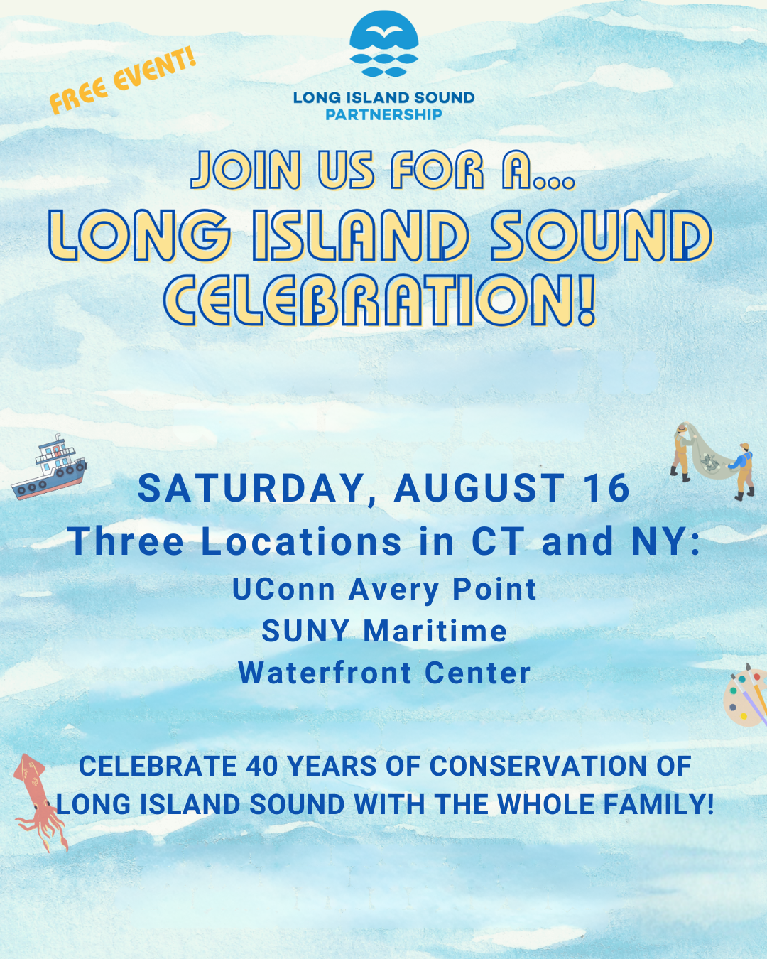 flyer for the aug. 16 40th anniversary events.