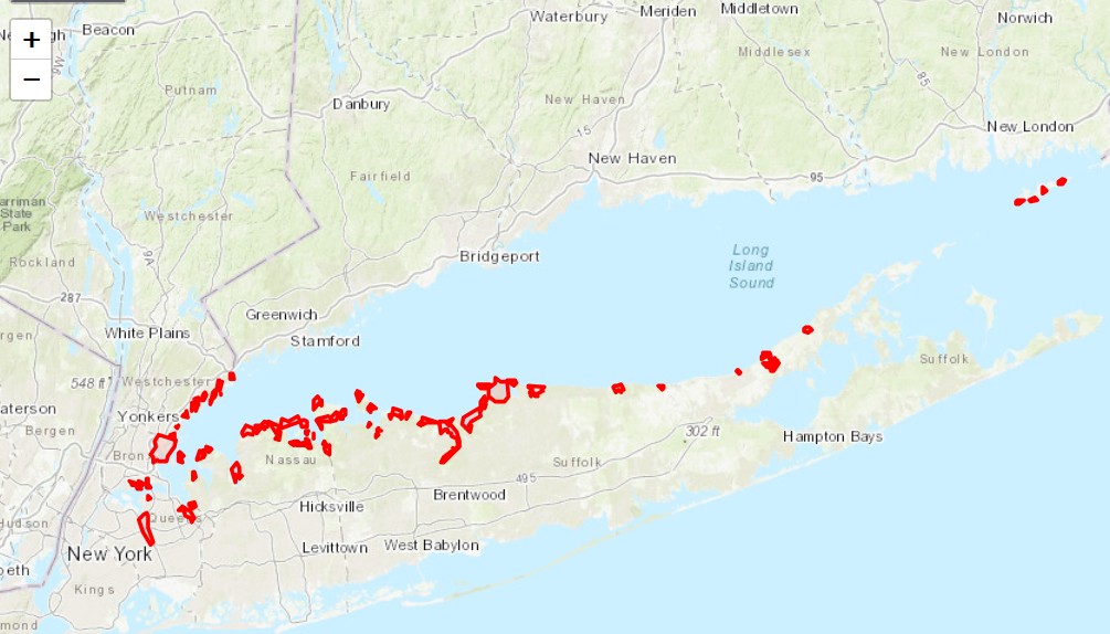 map of the coastal marsh viewer